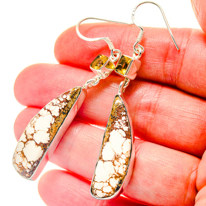 Wild Horse Jasper Earrings handcrafted by Ana Silver Co - EARR423264
