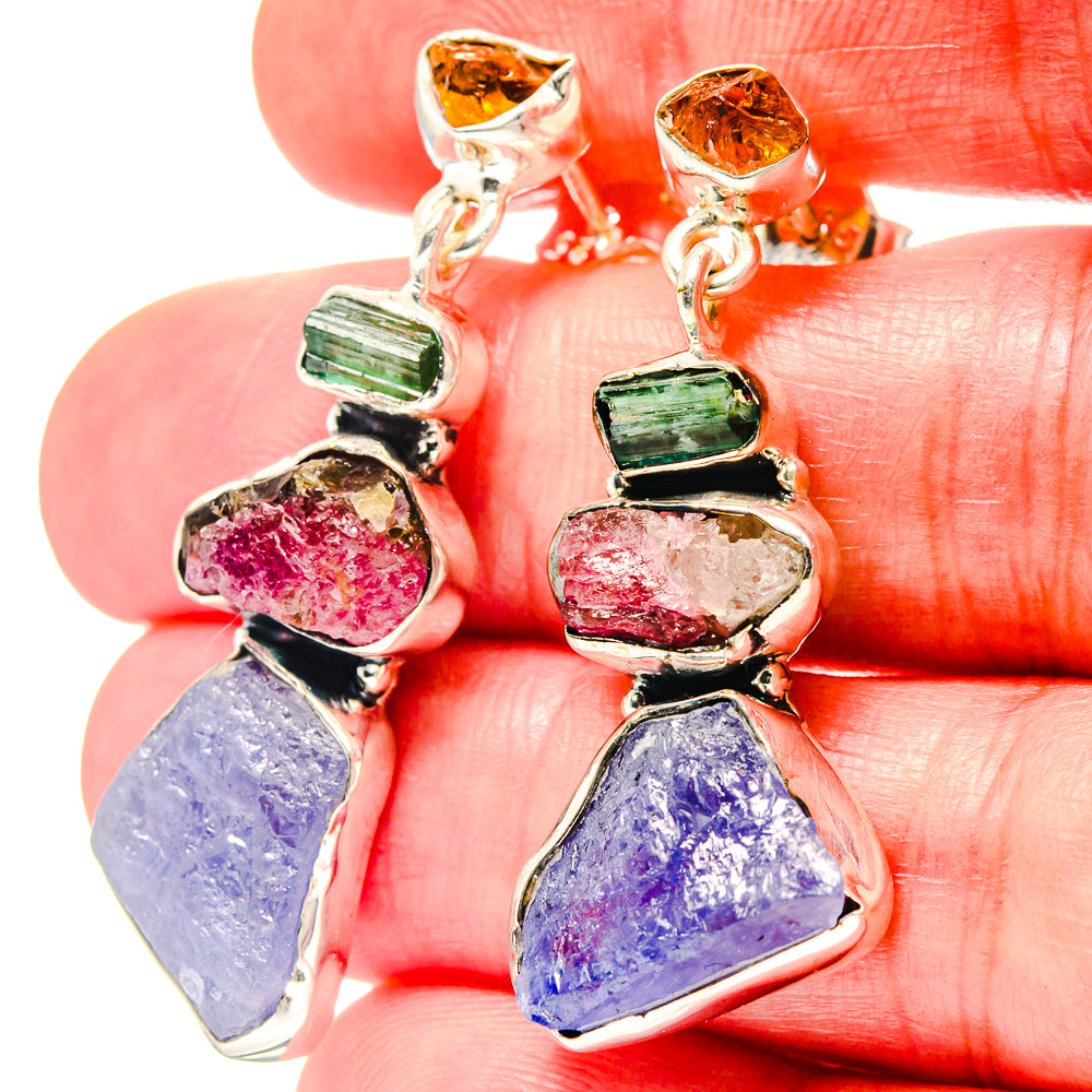 Tanzanite Earrings handcrafted by Ana Silver Co - EARR423267