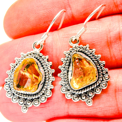 Citrine Earrings handcrafted by Ana Silver Co - EARR423268