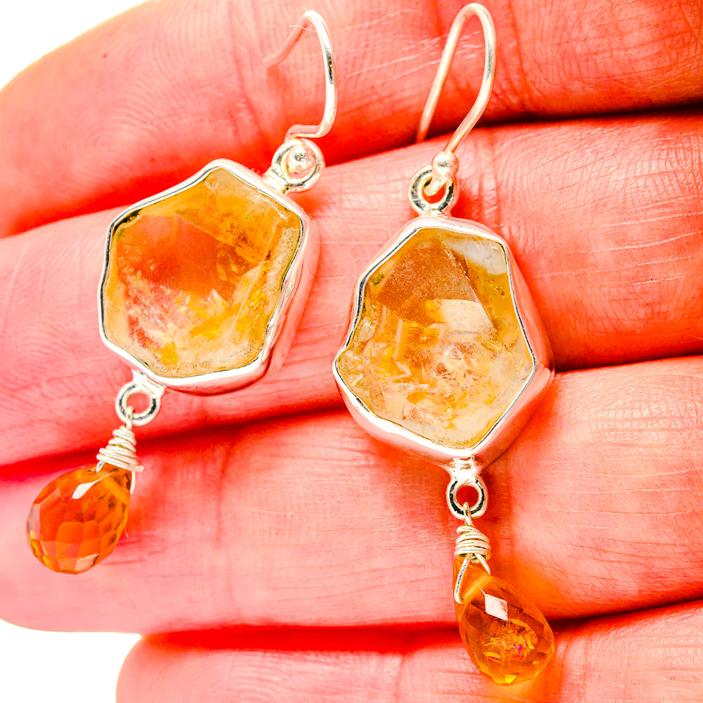 Citrine Earrings handcrafted by Ana Silver Co - EARR423269