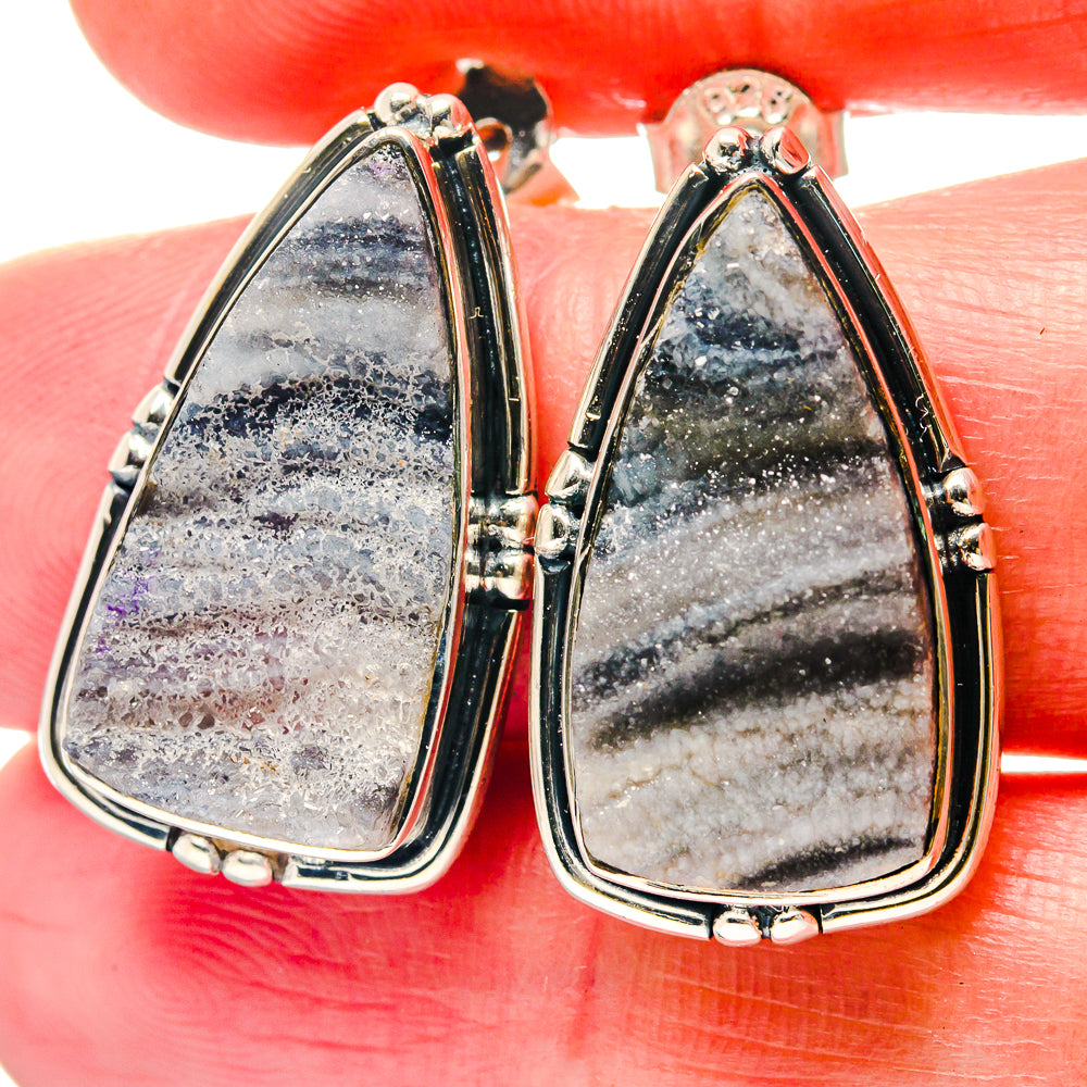 Desert Druzy Earrings handcrafted by Ana Silver Co - EARR423276