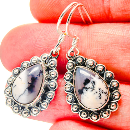 Dendritic Opal Earrings handcrafted by Ana Silver Co - EARR423279
