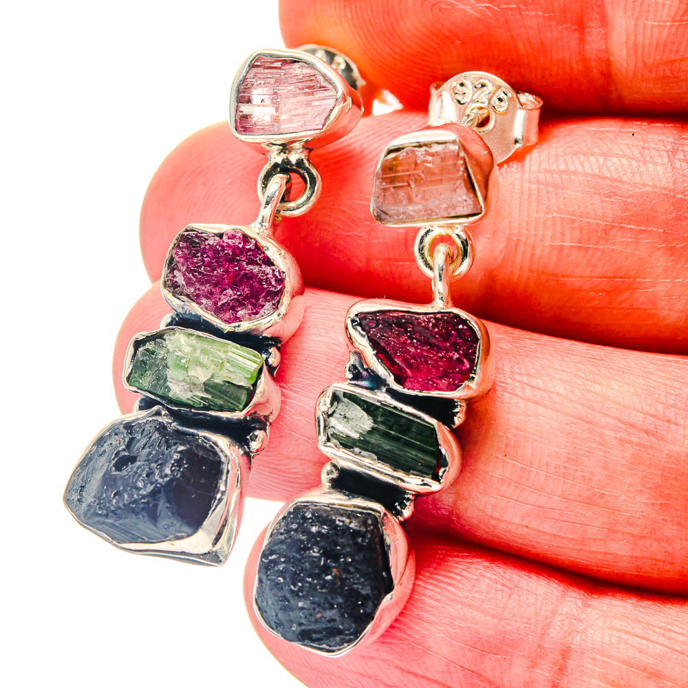 Black Tourmaline Earrings handcrafted by Ana Silver Co - EARR423280