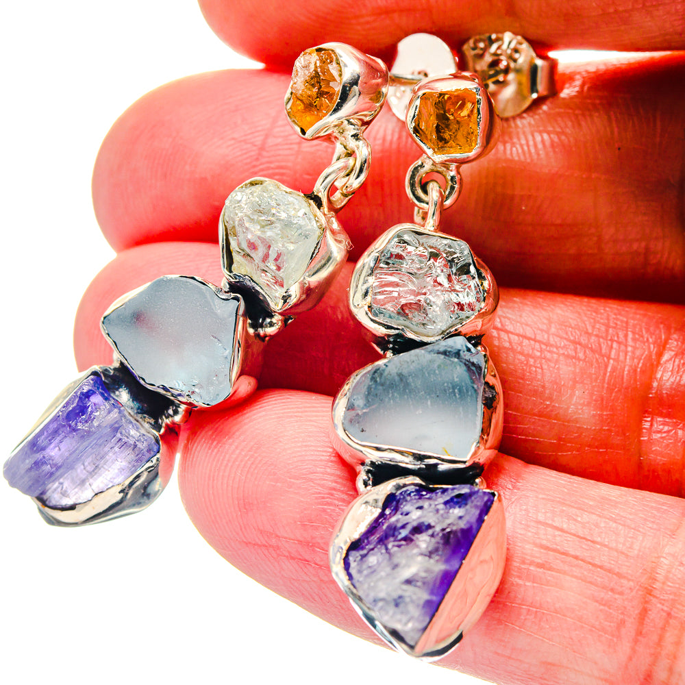 Tanzanite Earrings handcrafted by Ana Silver Co - EARR423295