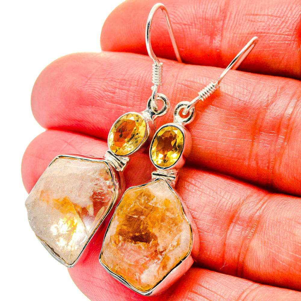 Citrine Earrings handcrafted by Ana Silver Co - EARR423297