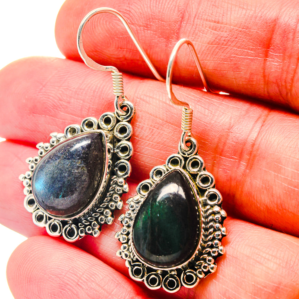 Labradorite Earrings handcrafted by Ana Silver Co - EARR423302