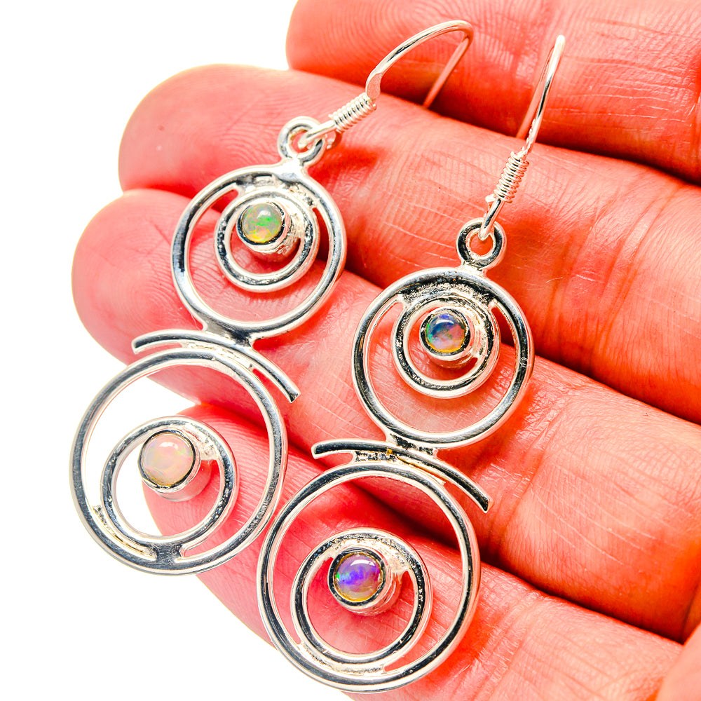 Ethiopian Opal Earrings handcrafted by Ana Silver Co - EARR423309