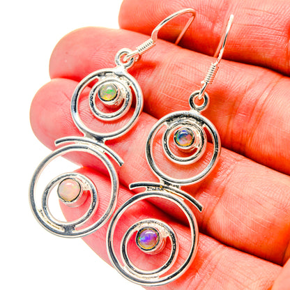 Ethiopian Opal Earrings handcrafted by Ana Silver Co - EARR423309
