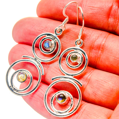 Labradorite Earrings handcrafted by Ana Silver Co - EARR423316