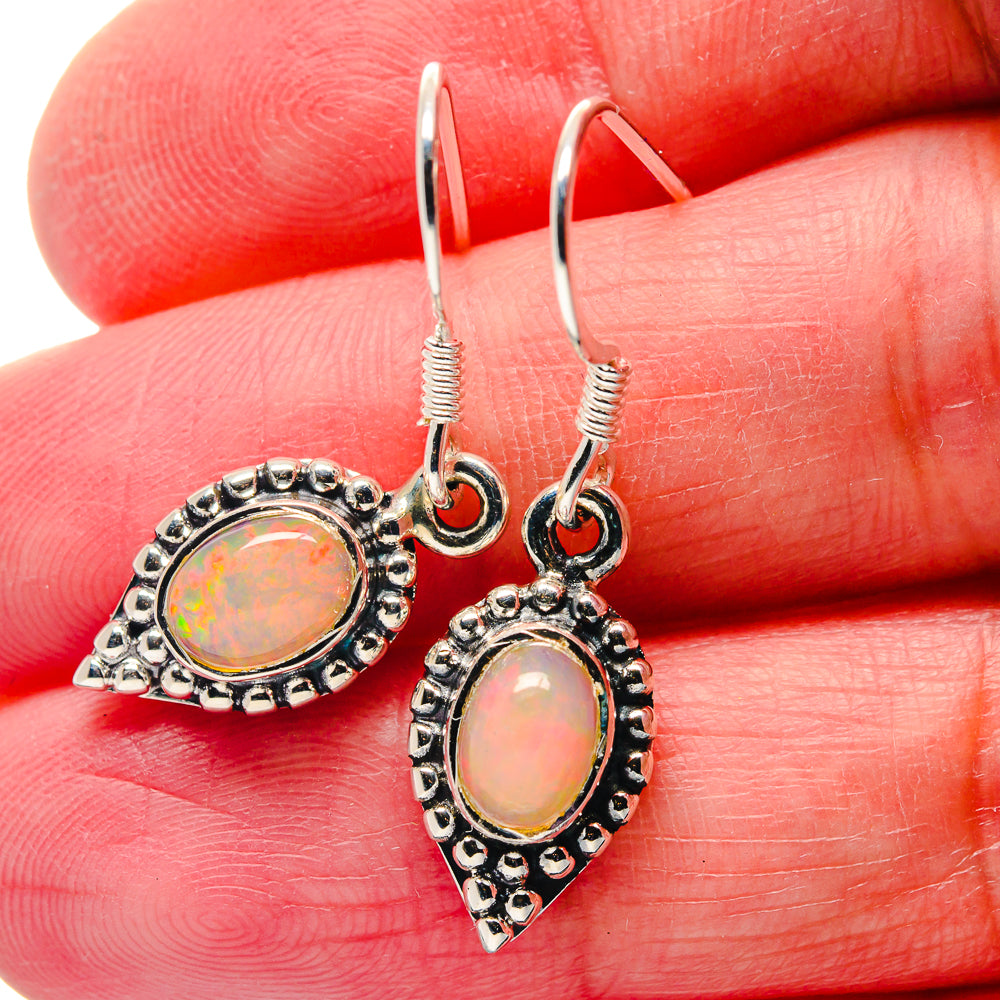 Ethiopian Opal Earrings handcrafted by Ana Silver Co - EARR423324