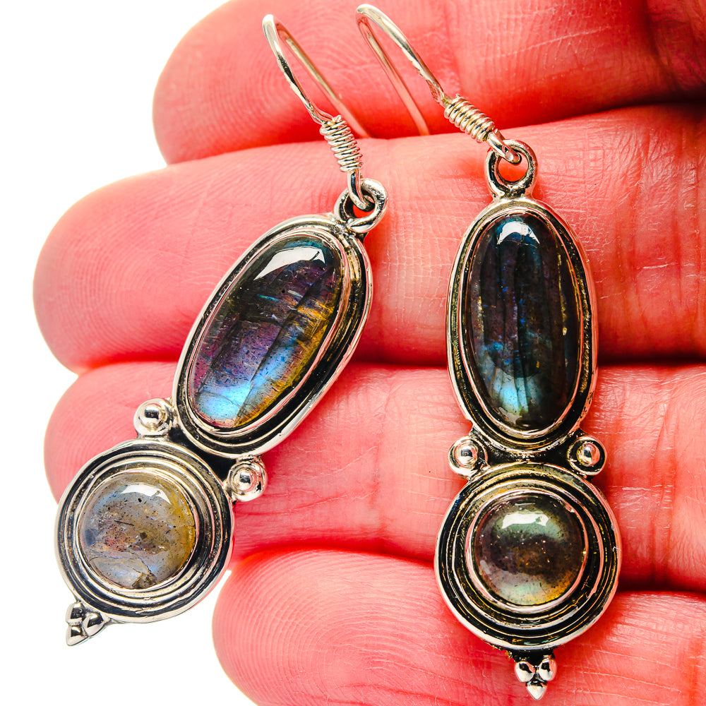 Labradorite Earrings handcrafted by Ana Silver Co - EARR423328