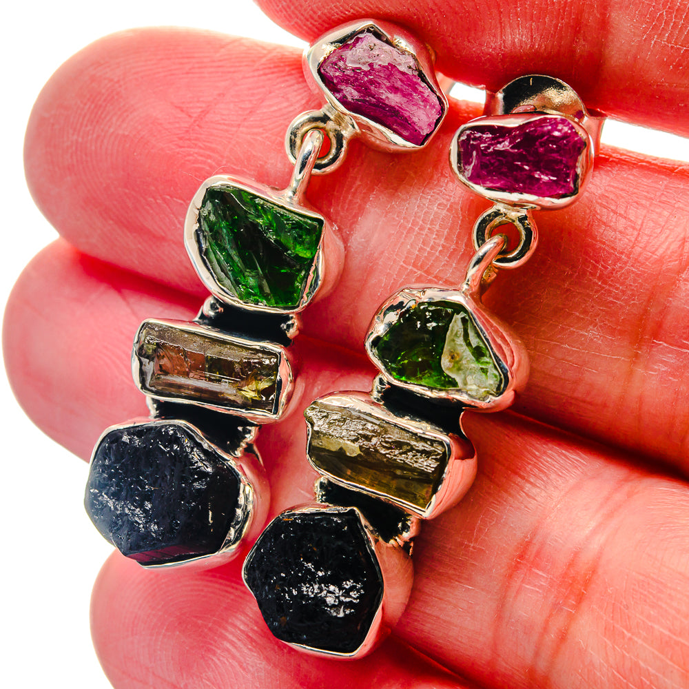 Black Tourmaline Earrings handcrafted by Ana Silver Co - EARR423331