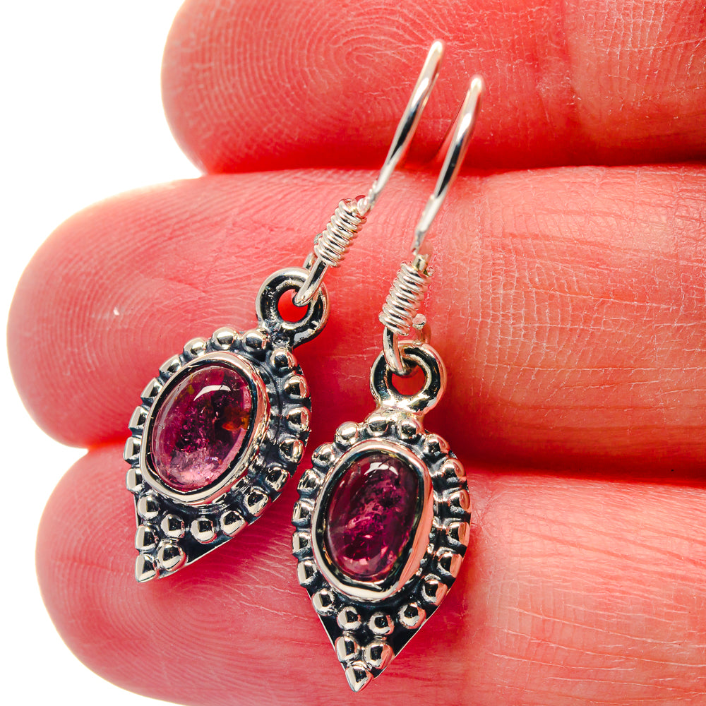 Pink Tourmaline Earrings handcrafted by Ana Silver Co - EARR423336