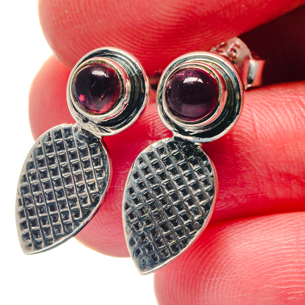 Garnet Earrings handcrafted by Ana Silver Co - EARR423338