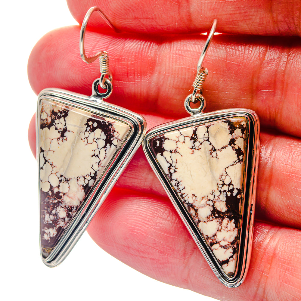 Wild Horse Jasper Earrings handcrafted by Ana Silver Co - EARR423339