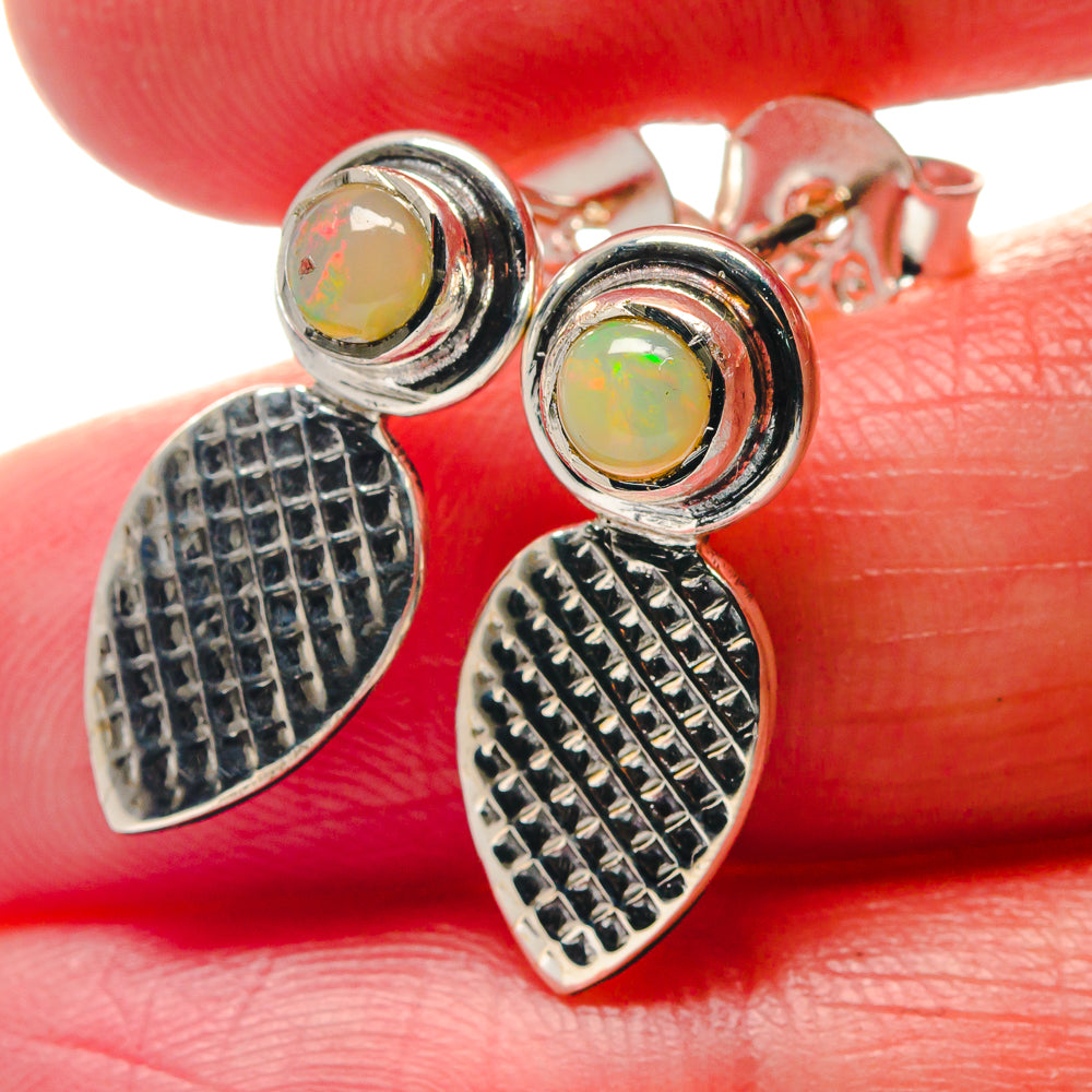 Ethiopian Opal Earrings handcrafted by Ana Silver Co - EARR423343