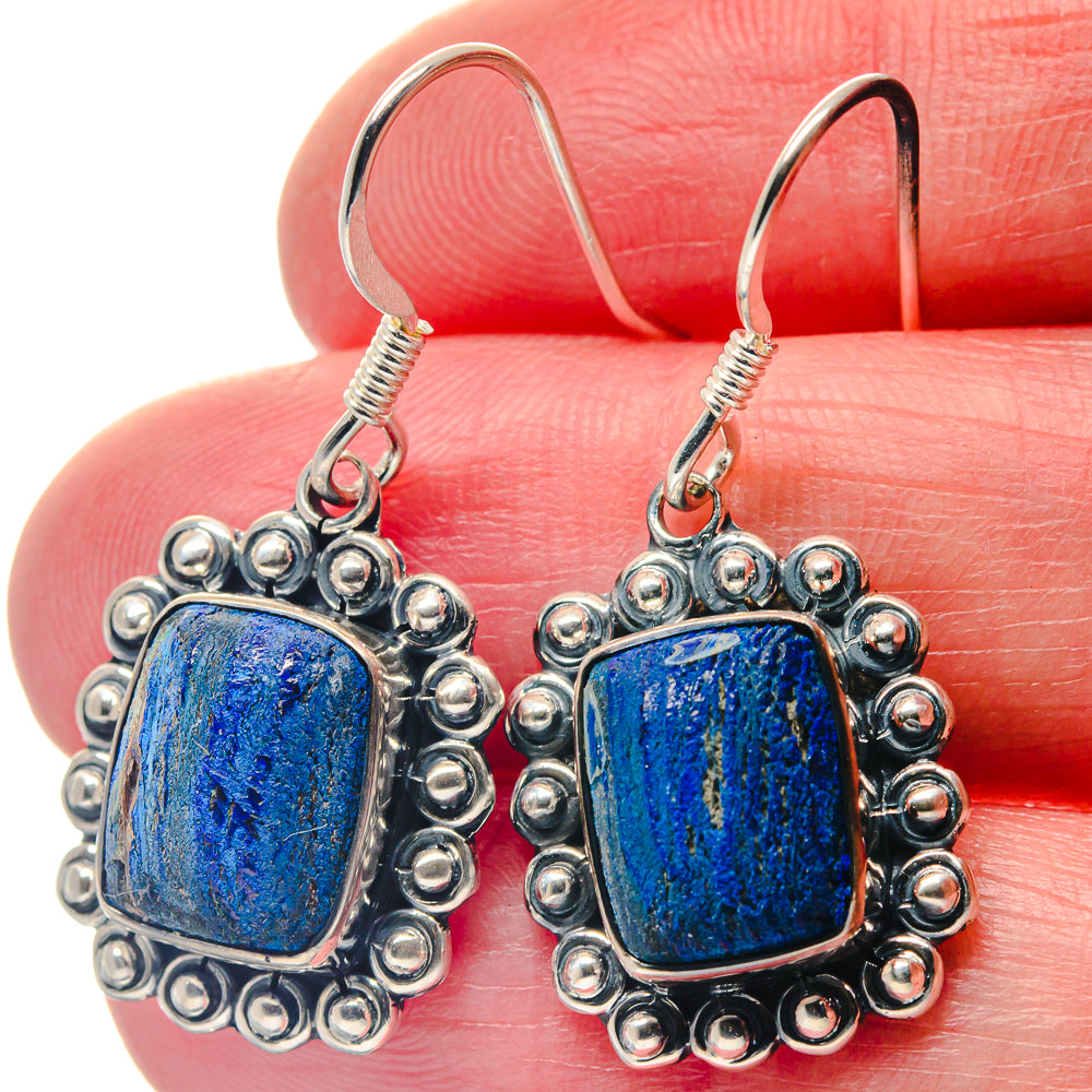 Azurite Earrings handcrafted by Ana Silver Co - EARR423356