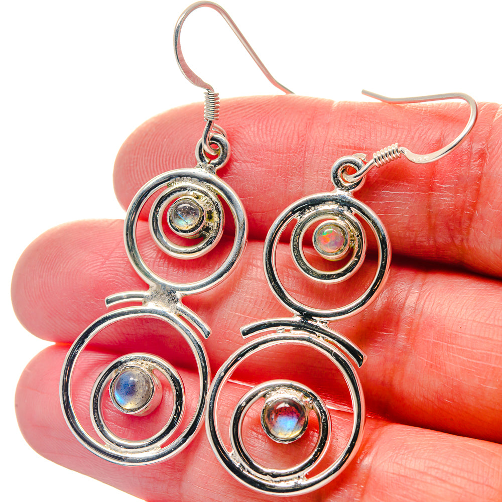 Ethiopian Opal Earrings handcrafted by Ana Silver Co - EARR423360