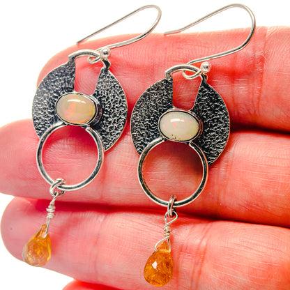 Ethiopian Opal Earrings handcrafted by Ana Silver Co - EARR423361