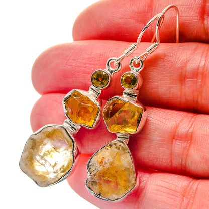 Citrine Earrings handcrafted by Ana Silver Co - EARR423366