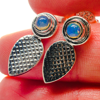 Ethiopian Opal Earrings handcrafted by Ana Silver Co - EARR423371