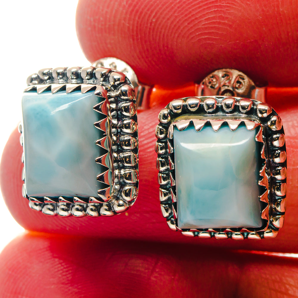 Larimar Earrings handcrafted by Ana Silver Co - EARR423373