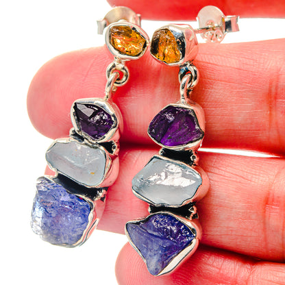Tanzanite Earrings handcrafted by Ana Silver Co - EARR423395