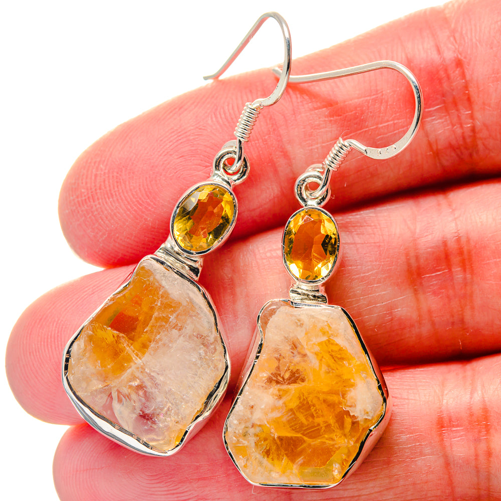 Citrine Earrings handcrafted by Ana Silver Co - EARR423396