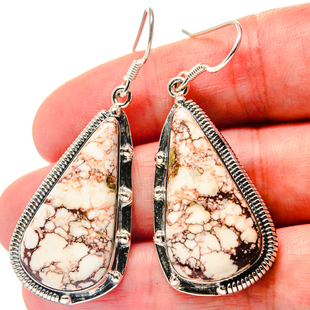 Wild Horse Jasper Earrings handcrafted by Ana Silver Co - EARR423406