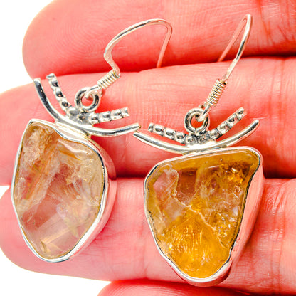 Citrine Earrings handcrafted by Ana Silver Co - EARR423411