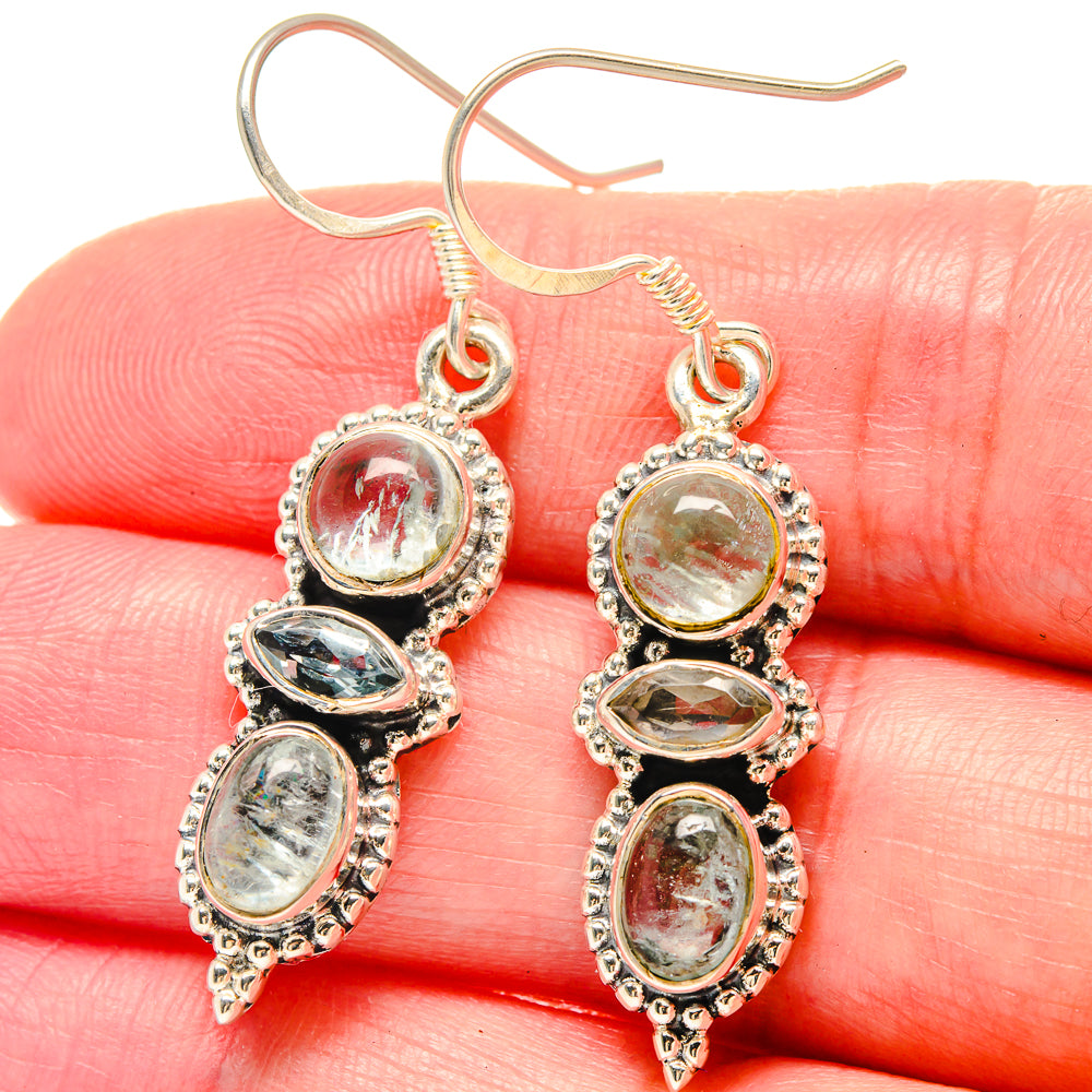 Tibetan Turquoise Pendants handcrafted by Ana Silver Co - EARR423419