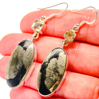 Larimar, Blue Topaz Pendants handcrafted by Ana Silver Co - EARR423423