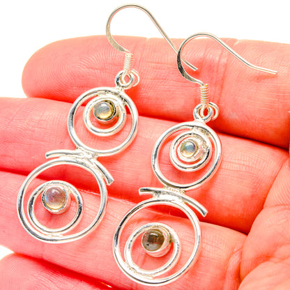Rainbow Moonstone, Tanzanite Pendants handcrafted by Ana Silver Co - EARR423424