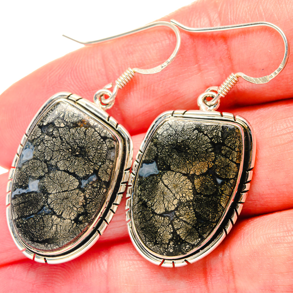 Rose Quartz, Pink Tourmaline Pendants handcrafted by Ana Silver Co - EARR423426