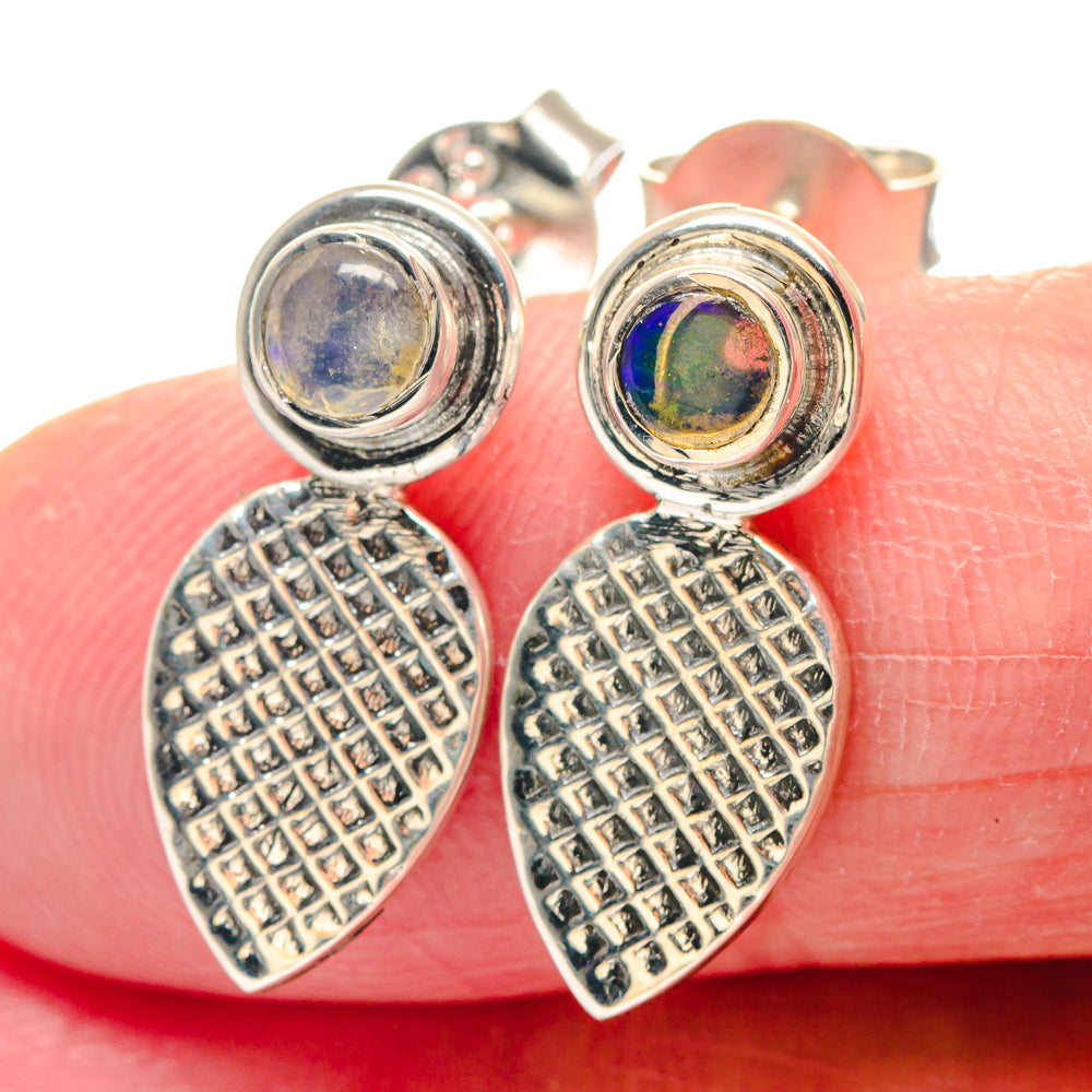 Spectro Pyrite Druzy Pendants handcrafted by Ana Silver Co - EARR423452