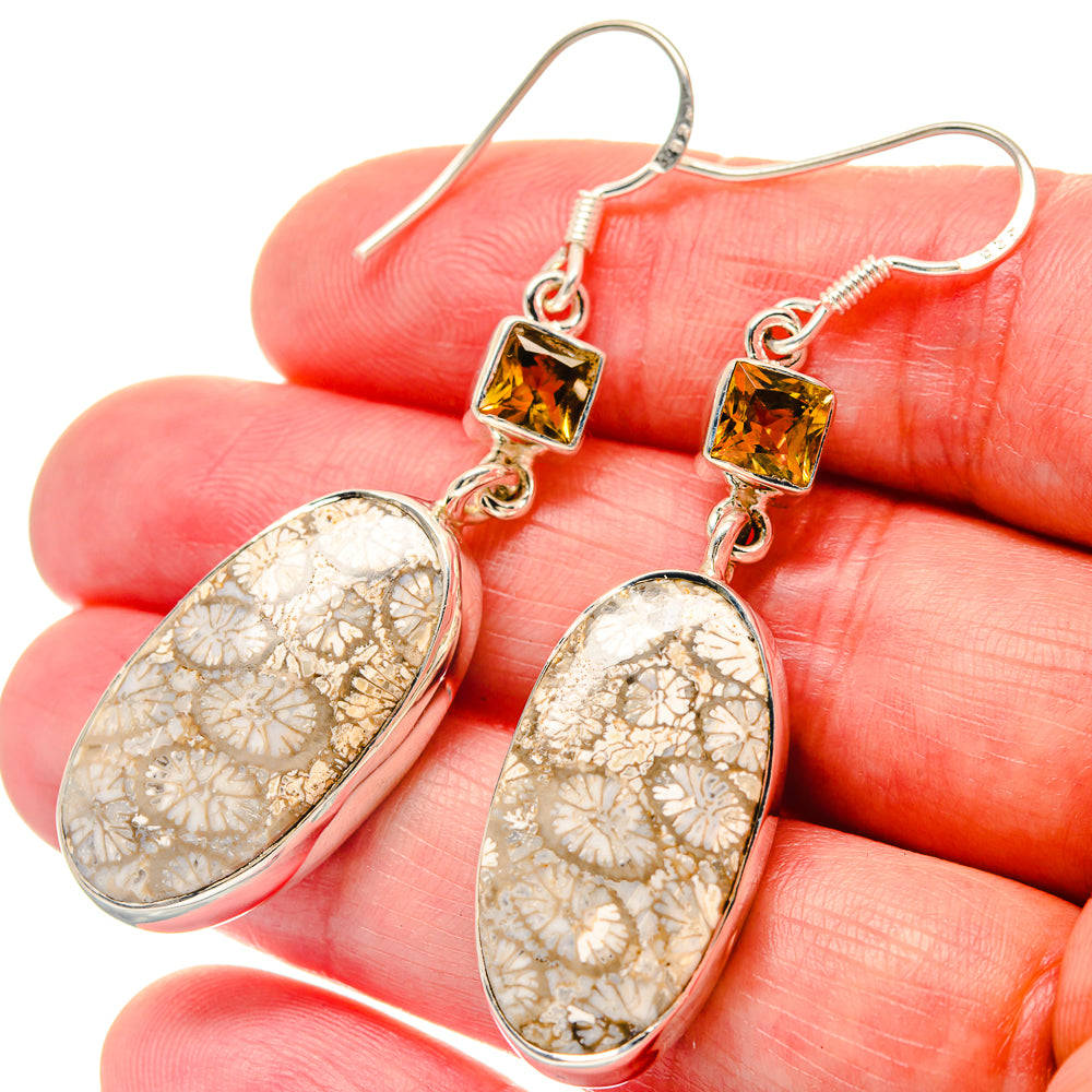 Labradorite Rings handcrafted by Ana Silver Co - EARR423481
