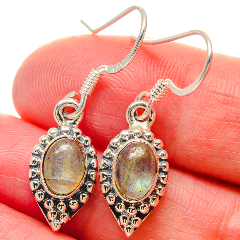 Labradorite Rings handcrafted by Ana Silver Co - EARR423482