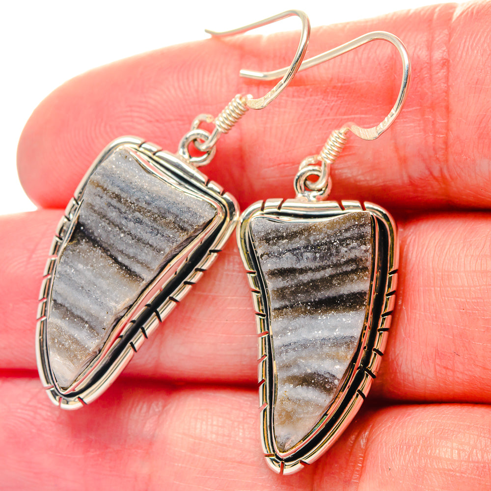 Rainbow Moonstone, Blue Topaz Earrings handcrafted by Ana Silver Co - EARR423496