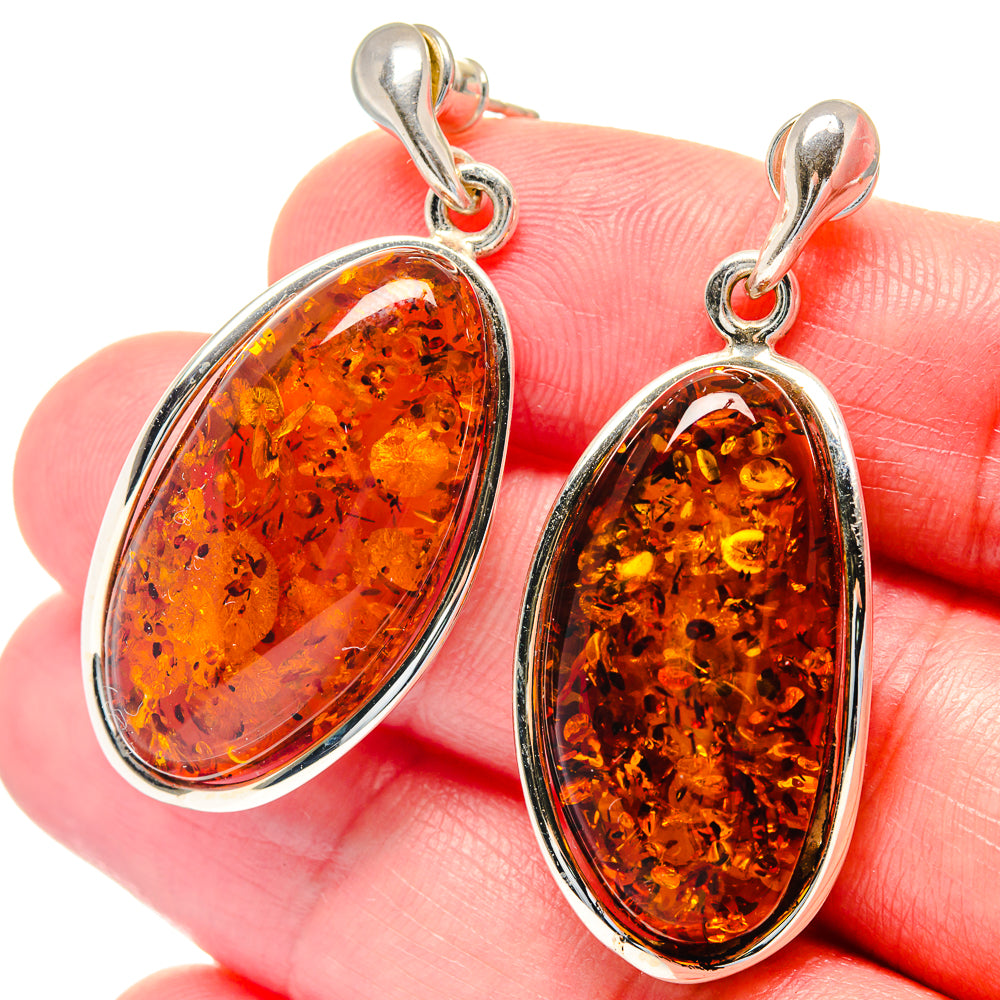 Baltic Amber Earrings handcrafted by Ana Silver Co - EARR423518