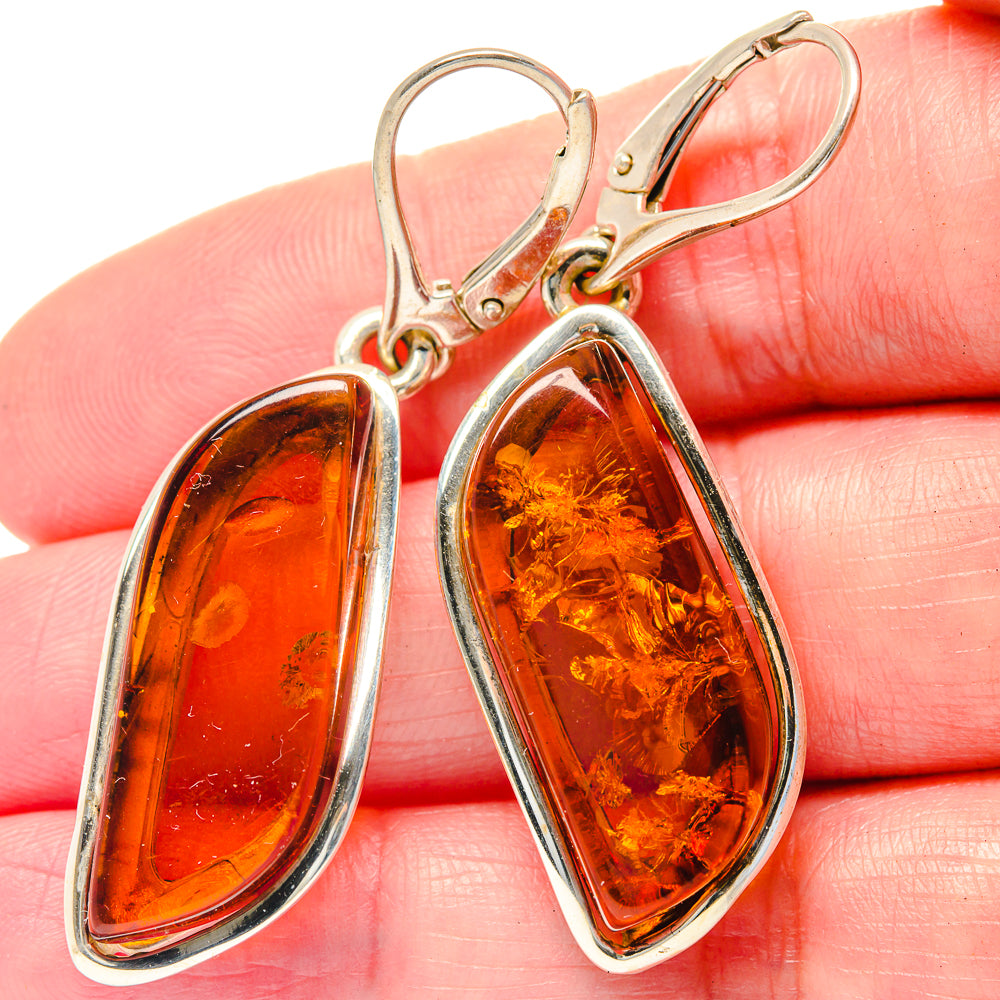 Baltic Amber Earrings handcrafted by Ana Silver Co - EARR423537