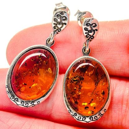 Baltic Amber Earrings handcrafted by Ana Silver Co - EARR423539
