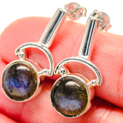 Labradorite Earrings handcrafted by Ana Silver Co - EARR423545