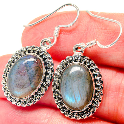 Labradorite Earrings handcrafted by Ana Silver Co - EARR423552