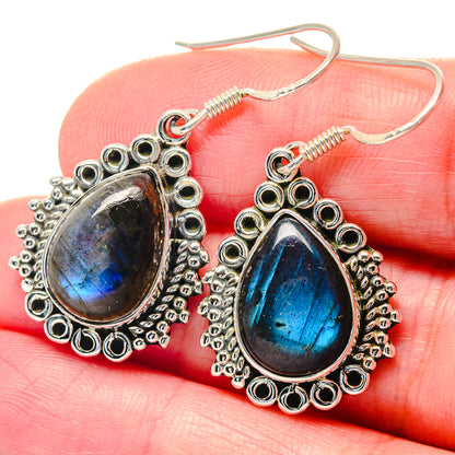 Labradorite Earrings handcrafted by Ana Silver Co - EARR423553