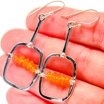 Carnelian Earrings handcrafted by Ana Silver Co - EARR423555
