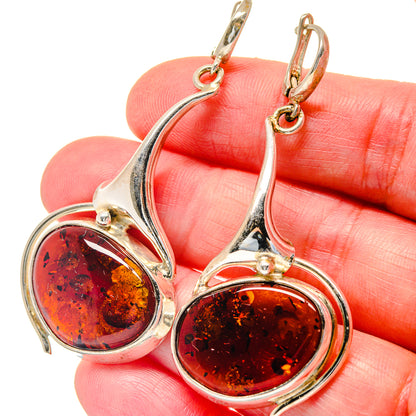 Baltic Amber Earrings handcrafted by Ana Silver Co - EARR423556