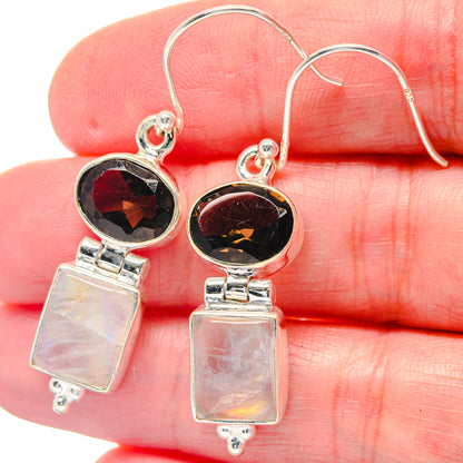 Rainbow Moonstone Earrings handcrafted by Ana Silver Co - EARR423559