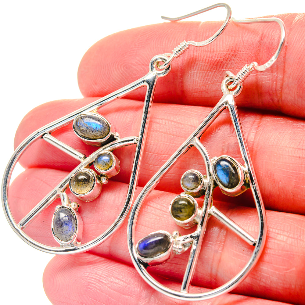 Labradorite Earrings handcrafted by Ana Silver Co - EARR423565