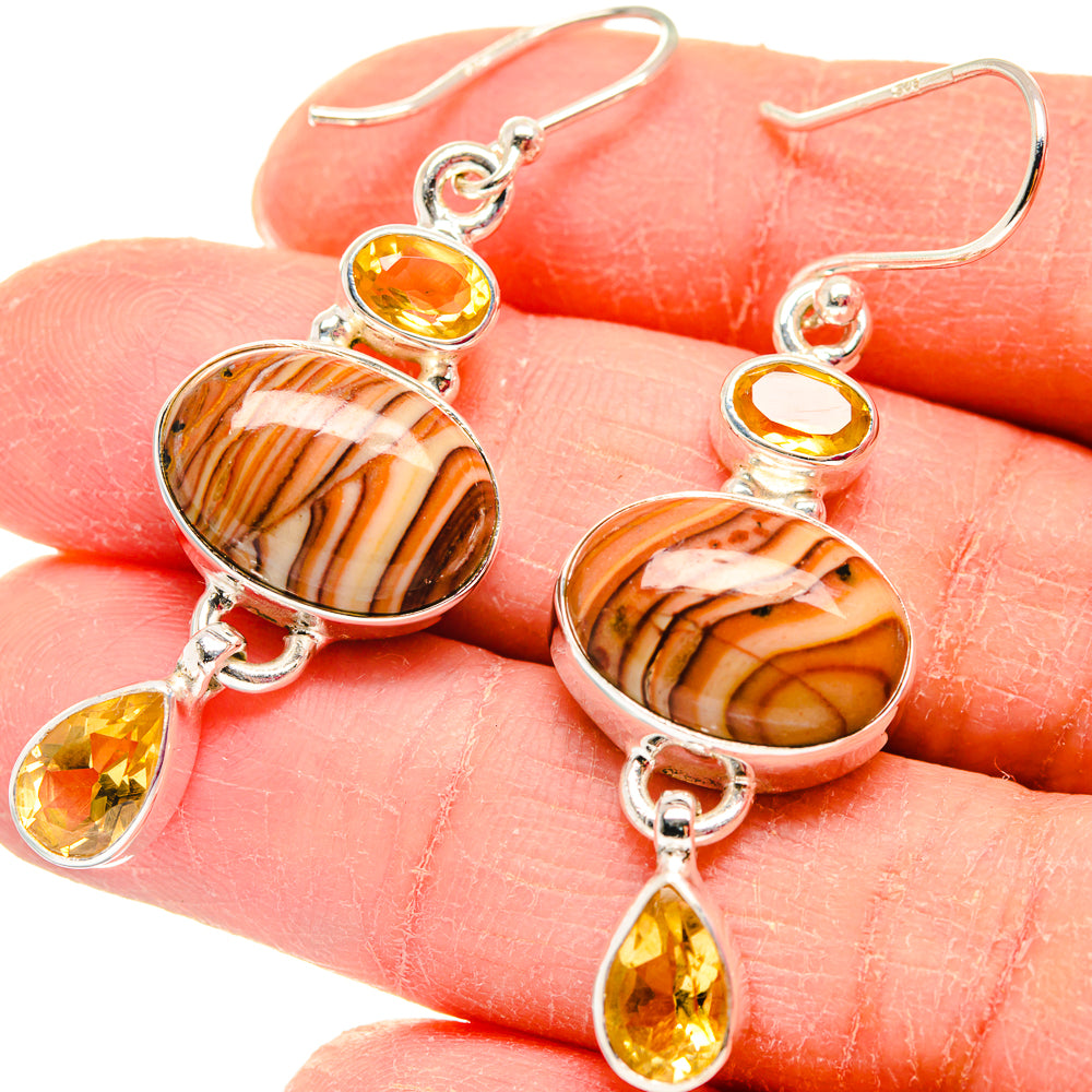 Imperial Jasper Earrings handcrafted by Ana Silver Co - EARR423779