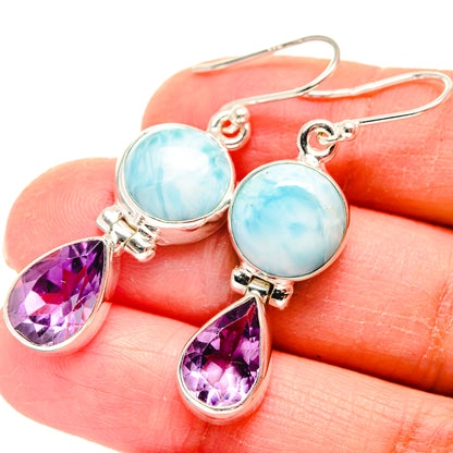 Larimar Earrings handcrafted by Ana Silver Co - EARR423788